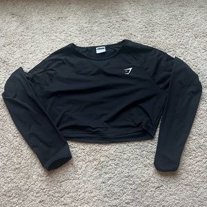 Gymshark Black Cropped Longsleeve